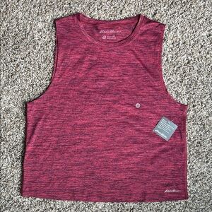 Eddie Bauer Maroon Heathered Active Tank